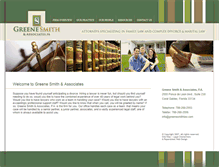 Tablet Screenshot of greenesmithlaw.com